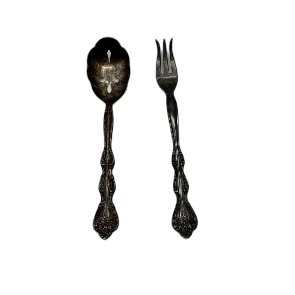 VTG.  1964 International Silver Co. Silver plated Serving Set Interlude Pattern